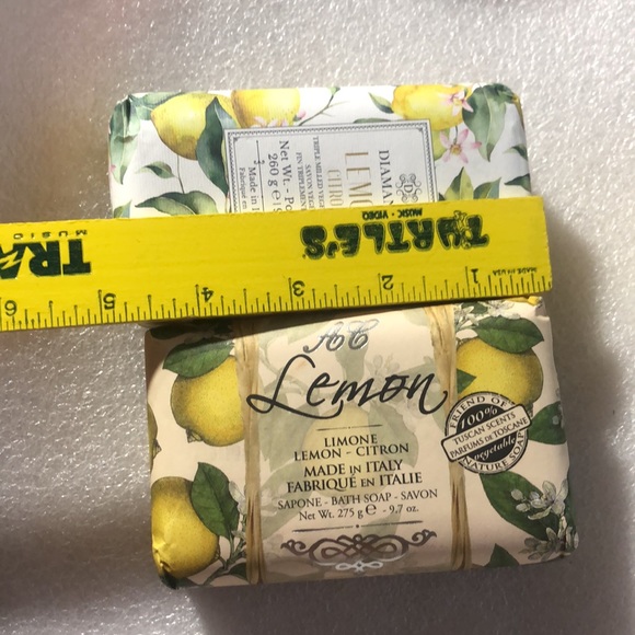 2 NEW Lemon soap bar - Diamanté lemon Citron- AC Lemon - Picture 12 of 12
